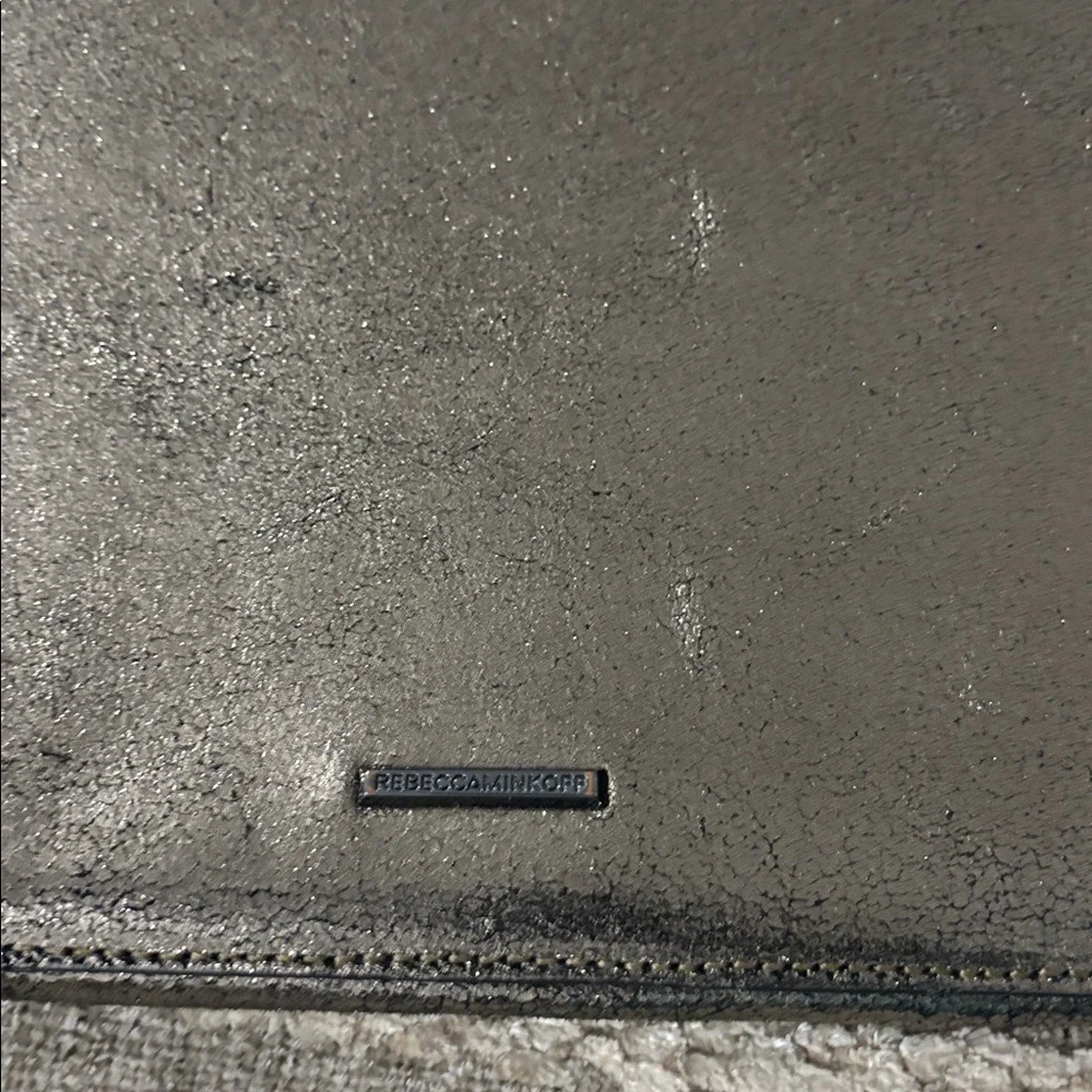 Rebecca Minkoff Metallic‎ Leather Crossbody Shoulder Laptop bag
